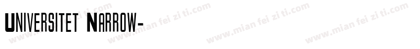 Universitet Narrow字体转换